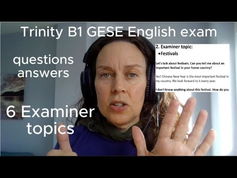 Видео: Экзамен Trinity B1 English GESE. Сможете ли вы сдать мой список вопросов MEGA? Примеры ответов на...