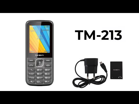 Видео: Обзор на мобильный телефон teXet TM-213 Black