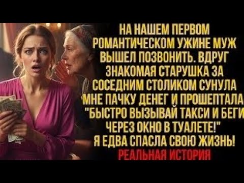 Видео: На романтическом ужине старушка сунула мне деньги, шепнув: «Беги!», но когда я посмотрела на мужа...