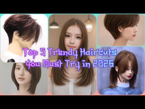 Видео: ✂️ Топ-5 модных стрижек, которые стоит попробовать в 2026 году! 💇‍♀️#красивая #причёска