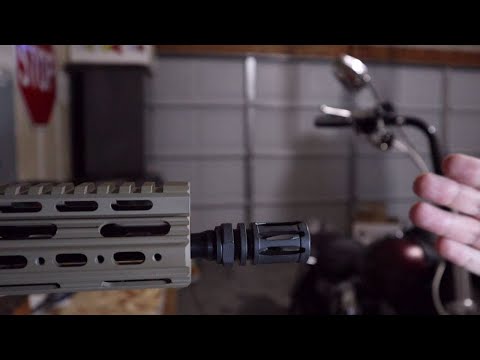 Видео: Как установить дульное устройство с деформирующей шайбой