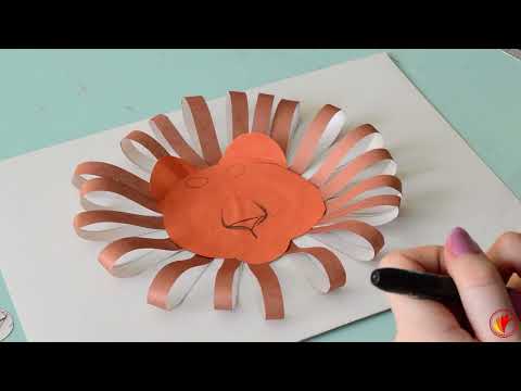 Видео: ЛЕВ | АППЛИКАЦИЯ ИЗ ЦВЕТНОЙ БУМАГИ | КРУЖОК "ХУДОЖЕСТВЕННАЯ РОСПИСЬ" | руководитель ХАРИТОНОВА И.А.