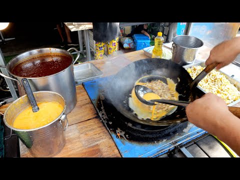 Видео: Удивительное умение! вкусная уличная еда в Бангкоке | Таиландская уличная еда