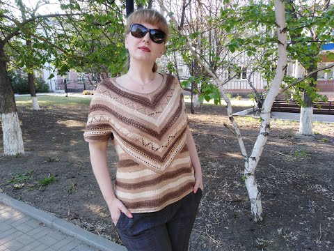 Видео: Стильный топ "UNO"/ Обзор/ #вязаниеспицами #готоваяработа