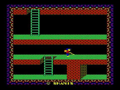 Видео: Вектор-06Ц, игра Гротоход (1991)