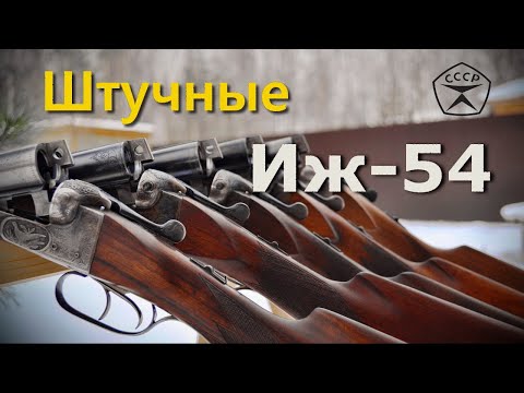 Видео: Штучные ружья Иж-54. Советские легендарные двустволки крупным планом.Сделано в СССР! Soviet shotguns