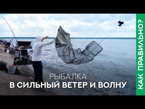 Видео: Рыбалка в сильный ВЕТЕР и прибойную ВОЛНУ. 5 советов!