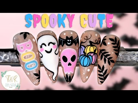 Видео: Жуткий милый маникюр на Хэллоуин #halloweennails #nailart #halloween