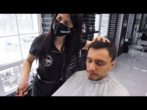 Видео: ASMR Массаж головы и стрижка от Вики