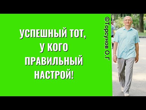 Видео: Успешный тот, у кого правильный настрой! Торсунов лекции