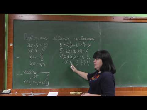 Видео: Розв'язання лінійних нерівностей