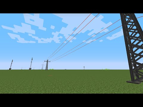 Видео: как сделать систему лэп в майнкрафте с модом NTM