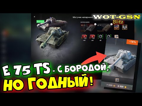 Видео: E 75 TS - ЧЕСТНЫЙ ТЕСТ! ГОДНЫЙ ПРЕМ! В наборе с Skoda T 45 за 8500 золота в wot Blitz 2023 | WOT-GSN