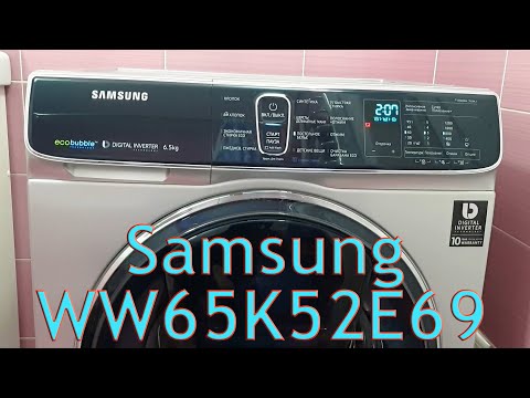 Видео: Стиральная машина Samsung WW65K52E69SDLP обзор