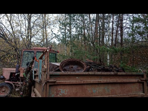 Видео: Наняли трактор, чтобы забрать эти огромные находки!