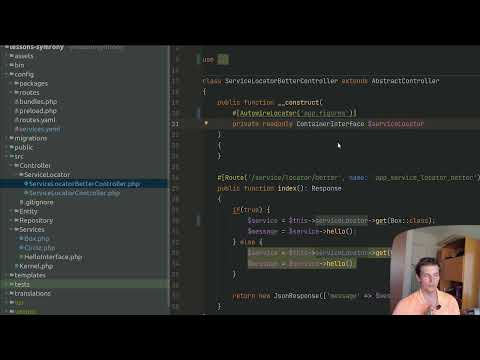 Видео: PHP & Symfony: service locator, сервис локатор