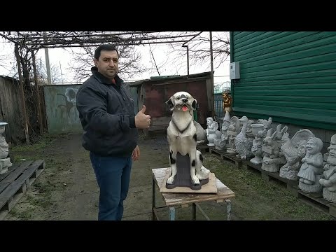 Видео: скульптуры из цемента отлитые в формы силиконовые.  Скульптуры  из арт бетона мастер Намётышев Олег.