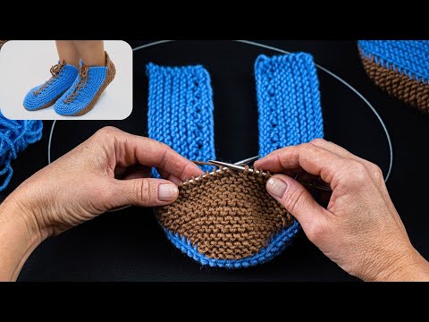 Видео: Следки спицами очень просто - подробный мастер класс!