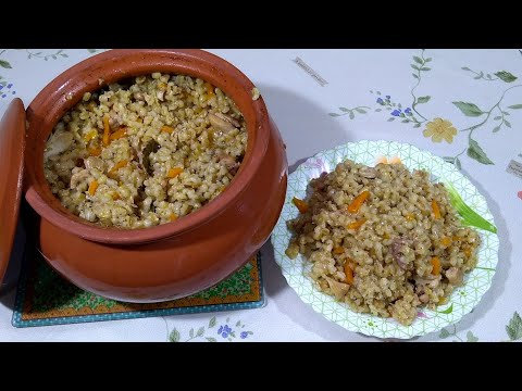 Видео: Каша перловая в горшочке. Как в русской печи, очень вкусно!