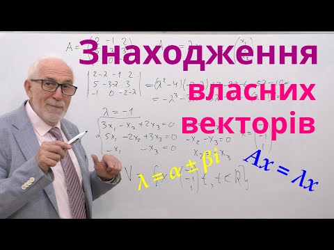 Видео: ЛАЛП24. Приклади знаходження власних векторів.