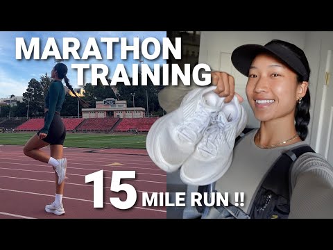 Видео: Видеоблог о тренировках для марафона | Пробежка на 15 миль, тренировка на треке + что я ем!