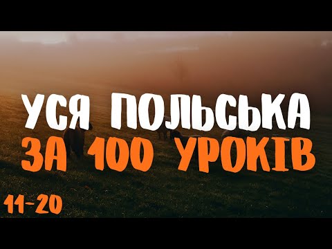 Видео: Уся Польська мова за 100 уроків! | Уроки 11-20 | Польські слова та фрази | Польська мова з нуля.
