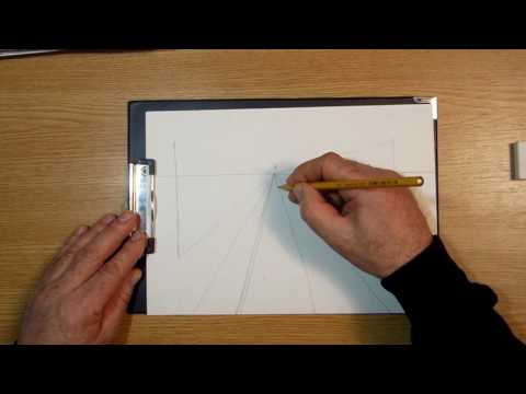Видео: Линейная перспектива. Урок 75 Linear perspective.