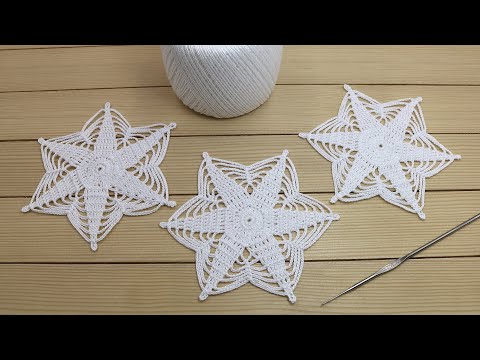 Видео: МОТИВ крючком Звездочка МАСТЕР-КЛАСС по вязанию ШЕСТИУГОЛЬНЫЕ МОТИВЫ    EASY Crochet Pattern