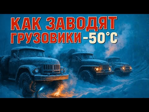 Видео: Как Советские шоферы на севере ЗАВОДИЛИ ГРУЗОВИКИ в сильный мороз?