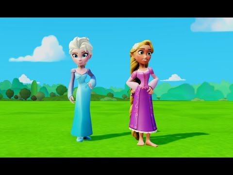 Видео: Эльза из мультика Холодное Сердце и Тачки Дисней в игре для детей Elsa
