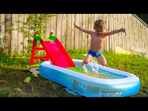 Видео: СДЕЛАЛ СЫНУ ДЕТСКИЙ АКВАПАРК НА ДАЧЕ☀️