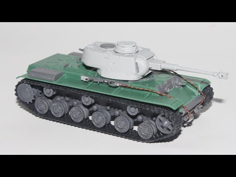 Видео: Обзор и сборка трофейного КВ-1 PST 1:72