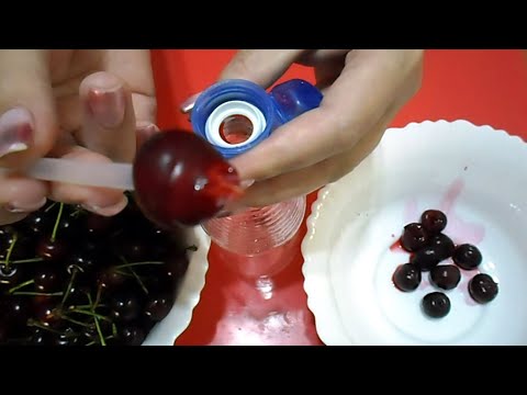 Видео: Как удалить КОСТОЧКУ из ВИШНИ [5 способов] БЫСТРО подручными средствами # 185