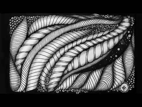 Видео: Давайте рисовать скручивания и веревки | Узор мисс Бетси № 9