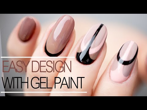 Видео: Лёгкий Дизайн Ногтей Для Начинающих - Пробую Новые Гель Краски