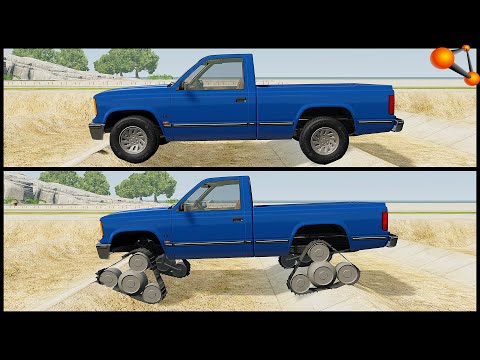 Видео: КОЛЕСА или ГУСЕНИЦЫ? Кто ПРОХОДИМЕЙ? - BeamNg Drive