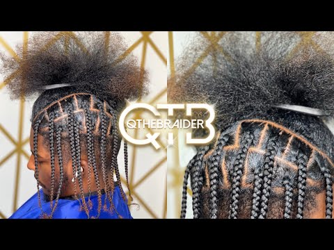 Видео: QTHEBRAIDER| КАК: Идеальные мужские косы-боксы