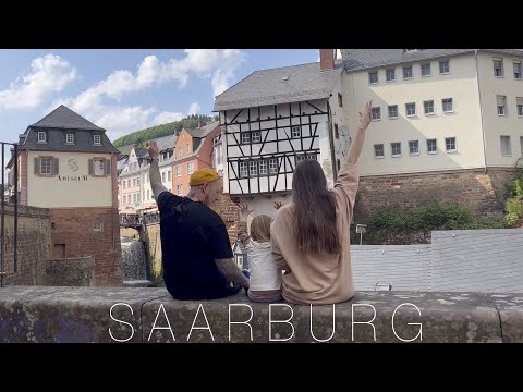 Видео: СААРБУРГ-город с водопадом, крепостью, виноградниками, канатной дорогой и летними санками|SAARBURG