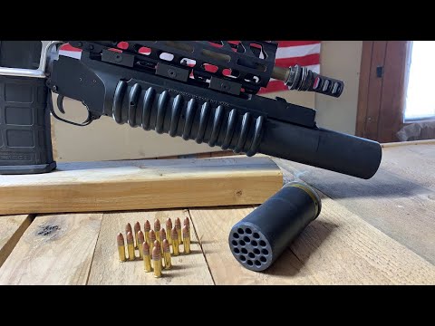 Видео: Выстрел 18 патронами .22LR за один раз! | Идём вразнос | Перевод Zёбры