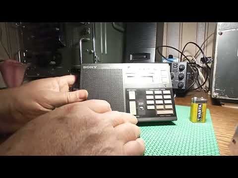 Видео: Sony ICF-7600D , вечерний эфир, СВ