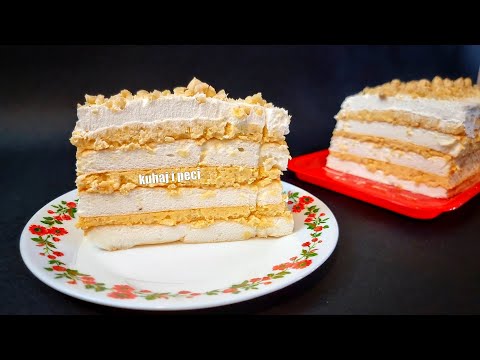 Видео: Японский ветер ❗ очень простой пирог с белыми коржами