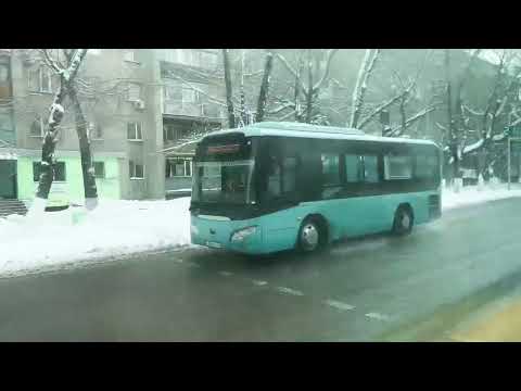 Видео: - 5 - Караганда из окна автобуса 9 марта 2025 г. Где весна?