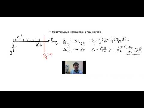 Видео: Одна из самых удачных моих лекций. Касательные напряжения при изгибе.