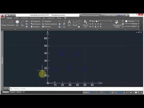 Видео: 1.  Абсолютные прямоугольные координаты (AutoCAd)