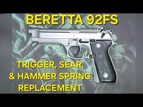 Видео: Замена спускового крючка, шептала, пружины курка Beretta 92FS