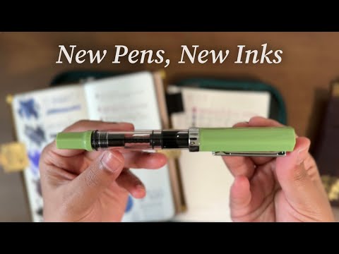 Видео: Новые ручки и чернила 💚 TWSBI Matcha, Pilot Kakuno, Sailor Inks