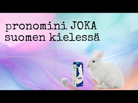 Видео: Местоимение joka