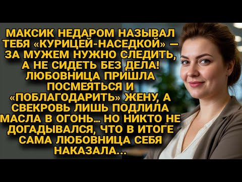 Видео: ЛЮБОВНИЦА ПРИШЛА СМЕЯТЬСЯ НАД ЖЕНОЙ, НО В ИТОГЕ САМА ЖЕ И ПОПАЛАСЬ В ЛОВУШКУ...