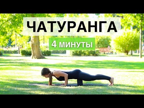 Видео: ЧАТУРАНГА. Чатуранга дандасана за 4 минуты!