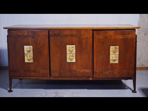 Видео: Переделка «бабушкиного» буфета :: Не обошлось без заплаток